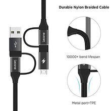 Carica l'immagine nel visualizzatore di Gallery, Lecone 4 in 1 Multi Cavo USB C di Ricarica con Trasferimento Dati, [1 1 Pack - Ilgrandebazar