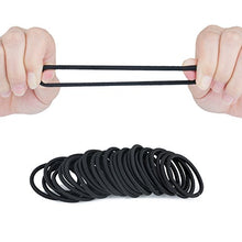 Carica l'immagine nel visualizzatore di Gallery, Meersee Elastici per capelli spessi e ricci, Misura grande, Nero, 100 Nero - Ilgrandebazar