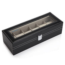 Carica l'immagine nel visualizzatore di Gallery, Readaeer scatola porta orologi per 6 Box Storage con coperchio in...