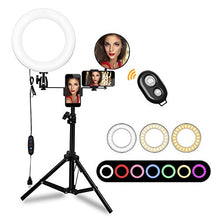 Carica l'immagine nel visualizzatore di Gallery, Luce ad Anello LED, Morpilot LED Ring Light 10" Dimmerabile con Supporto 3