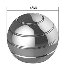 Carica l'immagine nel visualizzatore di Gallery, CaLeQi Giroscopio Cinetico a Sfera da Spinner in Metallo per Ufficio Argento - Ilgrandebazar