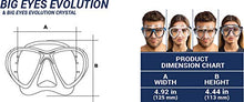 Carica l'immagine nel visualizzatore di Gallery, Cressi Big Eyes Evolution &amp; Alpha Ultra Dry - Professional Trasparente/Giallo