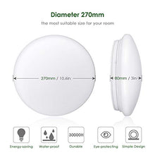 Carica l'immagine nel visualizzatore di Gallery, Albrillo Plafoniera LED Soffitto - 18W Lampada da Bianco Neutro - Ilgrandebazar