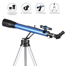 Carica l'immagine nel visualizzatore di Gallery, TELMU Telescopio Astronomico GS700/60, Ingrandimento (117x e 28x), Oculare...