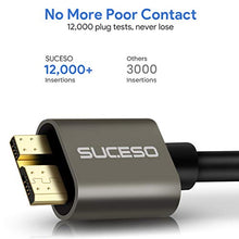 Carica l'immagine nel visualizzatore di Gallery, SUCESO Cavo Micro B a USB 3.0 A 5Gbps [0.5M] di Sincronizzazione 0.5M
