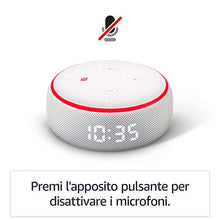 Carica l'immagine nel visualizzatore di Gallery, Echo Dot (3ª generazione) - Altoparlante intelligente con orologio e Alexa +...