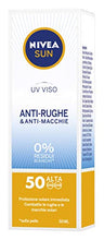 Carica l'immagine nel visualizzatore di Gallery, Nivea Sun UV Viso Crema Solare Anti-Rughe &amp; Anti-Macchie FP50, 50 ml - Ilgrandebazar