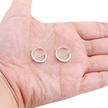 Carica l'immagine nel visualizzatore di Gallery, Milacolato 925 Sterling Silver CZ Pave Ear Cuffs Orecchini a Tono Argento - Ilgrandebazar