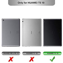 Carica l'immagine nel visualizzatore di Gallery, IVSO Custodia Cover per Huawei Mediapad T5 10, Slim Smart Nero + 1 Pack