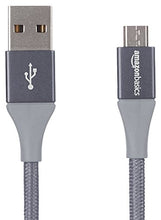 Carica l'immagine nel visualizzatore di Gallery, AmazonBasics - Cavo da USB 2.0 A a micro B, in nylon a 0,9 m, Grigio scuro - Ilgrandebazar