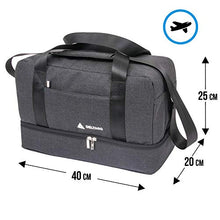 Carica l'immagine nel visualizzatore di Gallery, DELTAGO - Bagaglio A Mano 40x20x25 Ryanair - Set Borsa Da Viaggio + Sacca...