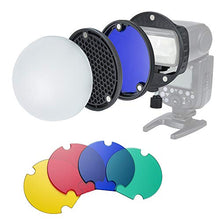 Carica l'immagine nel visualizzatore di Gallery, INSSTRO Flash Diffusore Luce Softbox Speedlite Kit accessori con...