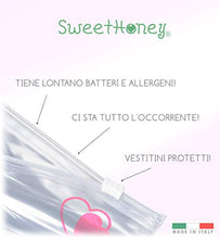 Carica l'immagine nel visualizzatore di Gallery, SweetHoney 6 Bustine, Sacchetti, Buste Trasparenti, Corredino Rosa + Omaggo - Ilgrandebazar