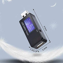 Carica l'immagine nel visualizzatore di Gallery, AMANKA Digitale USB QC3.0 Tester Multimetro 3V-30V 0-5.1A Display Tester...