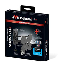 Carica l'immagine nel visualizzatore di Gallery, Meliconi SlimStyle Plus 200 SDR Supporto con Doppio Braccio Ultra nero - Ilgrandebazar