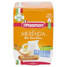 Carica l'immagine nel visualizzatore di Gallery, Plasmon Merenda dei Bambini Latte e Biscotto, 24 x 120 g