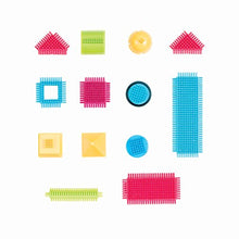 Carica l'immagine nel visualizzatore di Gallery, Bristle Blocks costruzioni a pettine - barattolo da 80 pezzi - Ilgrandebazar