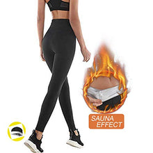 Carica l'immagine nel visualizzatore di Gallery, NHEIMA Pantaloni Sauna Dimagranti, Leggings Anticellulite Donna M, Black03