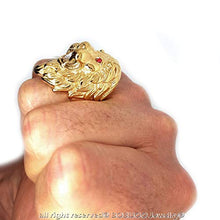 Carica l'immagine nel visualizzatore di Gallery, BOBIJOO JEWELRY - Grande e Pesante Anello Uomo di Leone Testa... - Ilgrandebazar