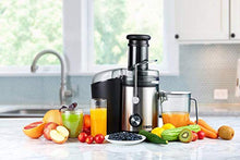Carica l'immagine nel visualizzatore di Gallery, Centrifuga Frutta e Verdura, Estrattore di Succo Freddo con 75MM Bocca... - Ilgrandebazar