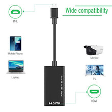 Carica l'immagine nel visualizzatore di Gallery, Convertitore Micro USB a HDMI, Adattatore Cavo da MHL a HDMI con Uscita Nero - Ilgrandebazar