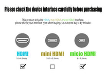 Carica l'immagine nel visualizzatore di Gallery, Cerrxian, cavo HDMI maschio a micro ad angolo retto, adattatore...