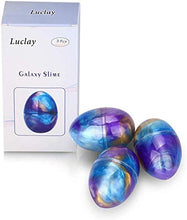 Carica l'immagine nel visualizzatore di Gallery, Luclay Galaxy Fluffy Slime 3pcs Colorful Soft Egg Stress Uovo - Ilgrandebazar