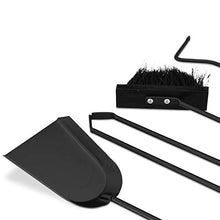 Carica l'immagine nel visualizzatore di Gallery, Relaxdays 10022291 Accessori Camino, 5 Pezzi, Porta-Attrezzi, Paletta,...