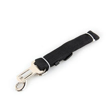 Carica l'immagine nel visualizzatore di Gallery, CINTURA DI SICUREZZA AUTO REGOLABILE PER CANE NERO CM 70 - Ilgrandebazar