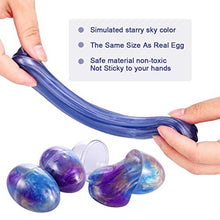 Carica l'immagine nel visualizzatore di Gallery, Luclay Galaxy Fluffy Slime 3pcs Colorful Soft Egg Stress Uovo - Ilgrandebazar