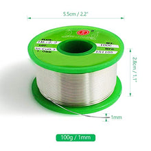 Carica l'immagine nel visualizzatore di Gallery, SANTOO Stagno per Saldatura 100g 1mm 97.3% Stagno, 2% Argento, 0.7% Rame,...
