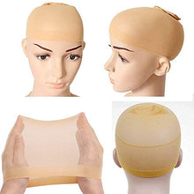 Carica l'immagine nel visualizzatore di Gallery, PrettyDate, cuffie elastiche per parrucca, in nylon, beige naturale e a rete... - Ilgrandebazar