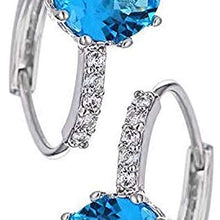 Carica l'immagine nel visualizzatore di Gallery, LEEQ Orecchini di Strass con in Argento 925 da Donna encantadoras（Style.3） - Ilgrandebazar