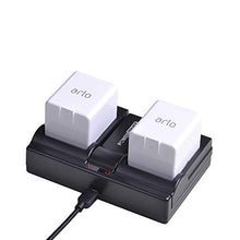 Carica l'immagine nel visualizzatore di Gallery, PowerTrust VMA4410 - Caricabatterie veloce doppio con cavo USB per Arlo Pro...