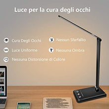 Carica l'immagine nel visualizzatore di Gallery, Lampada da Scrivania LED, AUELEK Tavolo Ricaricabile Pieghevole Nero - Ilgrandebazar