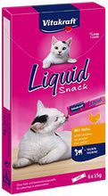 Carica l'immagine nel visualizzatore di Gallery, Vitakraft Snack liquido per gatto, Pollo e Taurina, 2 x 6 bustine da 15 g - Ilgrandebazar
