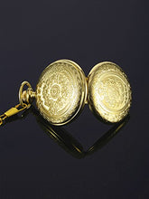 Carica l'immagine nel visualizzatore di Gallery, Orologio da Taschino al Quarzo per Uomo con Quadrante Nero e Catena Oro - Ilgrandebazar