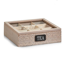 Carica l'immagine nel visualizzatore di Gallery, Zeller 15115 Contenitore per Bustine di tè, Legno, Beige, 24x24x7 cm - Ilgrandebazar