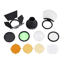 Carica l'immagine nel visualizzatore di Gallery, Godox AK-R1 Dome Diffusore Kit di Accessori per V1 Flash Anello...