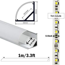 Carica l'immagine nel visualizzatore di Gallery, Profili per Strisce LED 45° - 6x1MT Profilo Alluminio 6*1m - Ilgrandebazar