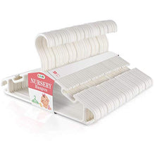 Carica l'immagine nel visualizzatore di Gallery, ilauke Set di 36 Grucce Appendiabiti in Plastica per Bambino, Bianco 36 Pezzi - Ilgrandebazar