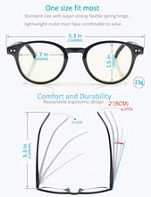 Carica l'immagine nel visualizzatore di Gallery, Occhiali Anti Luce Blu,Sutable per lo Schermo del +0.00, Nero - Ilgrandebazar