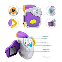 Carica l'immagine nel visualizzatore di Gallery, Videocamera Digitale, CamKing Fotocamera Digitale Portatile per Bambini S