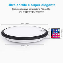Carica l'immagine nel visualizzatore di Gallery, Plafoniera LED, Bedee bagno IP44, 24 W lampada da soffitto,...