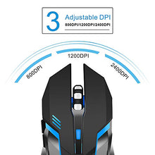 Carica l'immagine nel visualizzatore di Gallery, TENMOS X96 Ricaricabile Wireless Gaming Mouse, Ottico Retroilluminato Mouse...