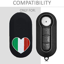 Carica l'immagine nel visualizzatore di Gallery, kwmobile Cover Chiave Compatibile con Cuore d'Italia verde / rosso / nero