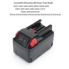 Carica l'immagine nel visualizzatore di Gallery, REEXBON Milwaukee 28V 3.0Ah Li-ion Batteria di Ricambio per