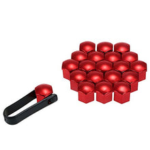 Carica l'immagine nel visualizzatore di Gallery, KKmoon Copriruota per Auto, 20 Pezzi Tappi Dado da 17 mm Universali Rosso