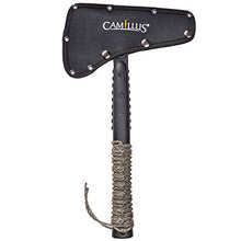 Carica l'immagine nel visualizzatore di Gallery, Camillus Sin Tomahawk con fodero in nylon balistico, testa dell'accetta in...