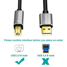 Carica l'immagine nel visualizzatore di Gallery, [3M]Cavo Stampante 3 Metri , POSUGEAR USB 2.0 Cavetto Placcato oro per...